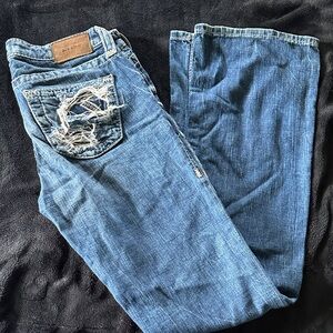 Big Star Women's Blue Distressed Jeans